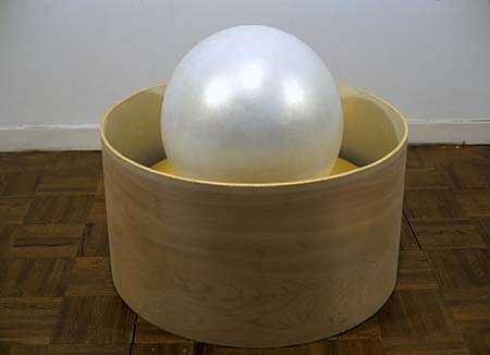 Jon D&#039;Orazio
Luminous Sphere, 2000
plywood, metal, plastic and polymer, 19 x 24 inches in diameter
