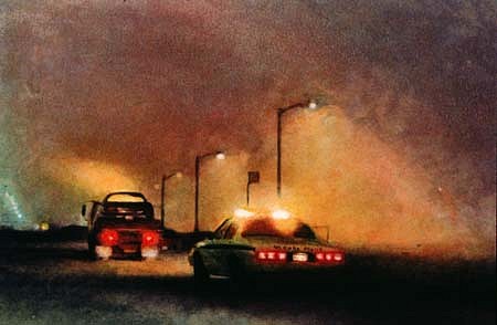 Jessica Dunne
Cop Car and Tow Truck, 1993
monotype, 15 1/2 x 23 inches