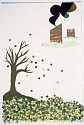 Claire Cowie, The Tree
2004, collage, watercolor, woodcut