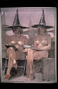 Robert Cumming, 2 Women, Masks, Witch Hats, October
1994, conte on paper
