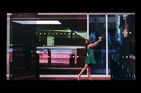 Aaron Brown
The Unseen City No. 2, 2005
oil on panel, 25 x 48 inches