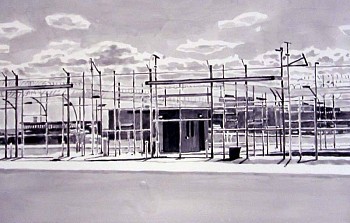 Buddy Bunting -&nbsp;Entrance Gate, Two Rivers Correctional Institution, Umatilla, Orgeon