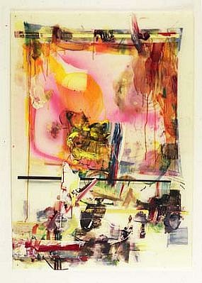 Leonard Bullock
Hexenlied, 2001 - 2002
oil, encaustic, ploymer, spray on polystyrol, 139 x 97 cm