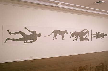 John Brekke
The Road, 2000
ink on paper, 348 x 42 inches