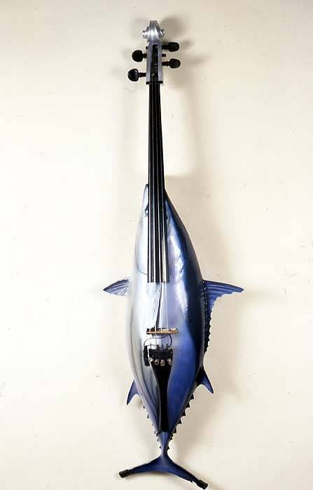 Ken Butler
Tuna Cello, 2006
assemblage, 51 x 14 x 10 inches