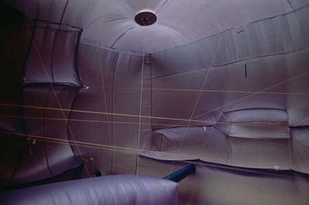 Lee Boroson
Room with a Phew, 1995
nylon, blowers, twine, vinyl, zipper