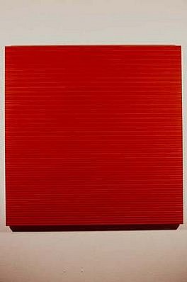 Jonathan Bowker
Red Light, 1995
oil on wood construction, 152 x 152 cm
