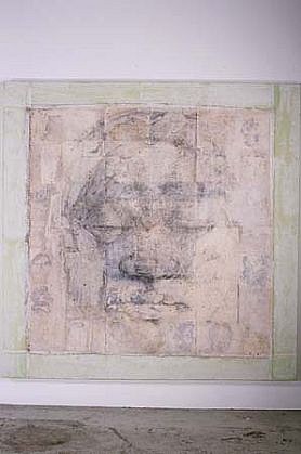 SoHyun Bae
A Woman of Josun Dynasty: Colossal Head V, 1998
pencil, rice-paper, fabric on paper, 81 x 81 inches