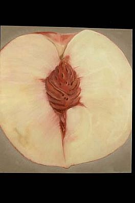 Illia Barger
White Peach 1, 1998
oil on linen, 66 x 58 inches