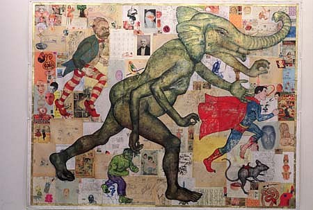 James Barsness
King of Categories, 2001
acrylic, pen on paper mounted on canvas, 72 x 96 inches