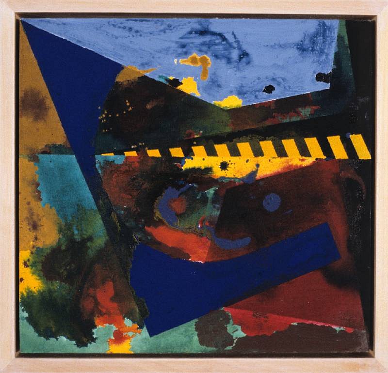 Jackie Battenfield
Swimming, 1990
acrylic and metal foil on canvas, 17 x 16 inches