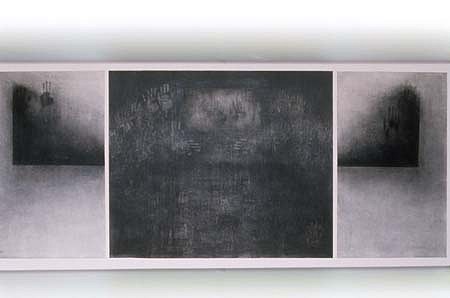 Sophie Benson
Dissolving Open, 1992
mixed media on paper, 123 x 50 1/2 inches