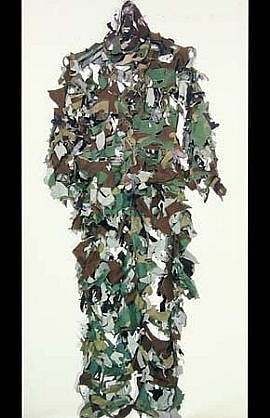 Jane Benson
Untitled, 2004
fatigues, 84 x 27 x 7 inches