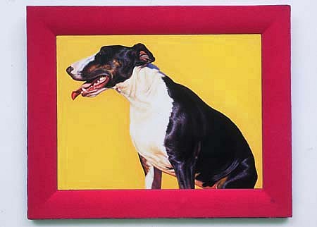 Elizabeth Berdann
Bull Terrier, 2001
oil on copper, 12 1/2 x 15 1/2 inches