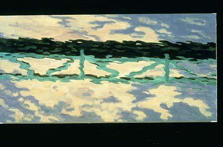 Robert Berlind
A Bridge, 1995
oil on linen, 48 x 96 inches
