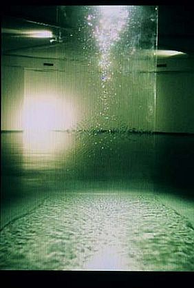 Ursula Berlot
Vaporscape, 2003
plexi-glass, artificial resin, horizontal shadow, 180 x 100 cm
exhibition view - Municipal Gallery Nova Gorica, Slovenia