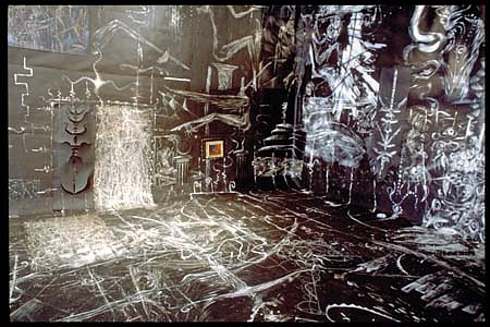 Stephen Alarid
The Room, 1994
installation, white enamel on tar paper