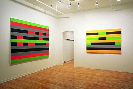 Barry Allikas
Timelines, Singularities, 2002
acrylic on canvas, installation