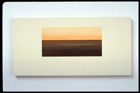 Diti Almog
6:45 PM, 2003
acrylic on aircraft plywood, 6 x 12 inches