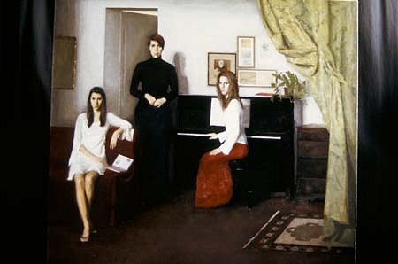 Elena Arcangeli
Sisters, 2003
oil on canvas, 105 x 115 cm