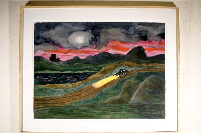 Carmen Cicero
Sunset and Car, 1989
watercolor, 30 x 22 1/2 in.