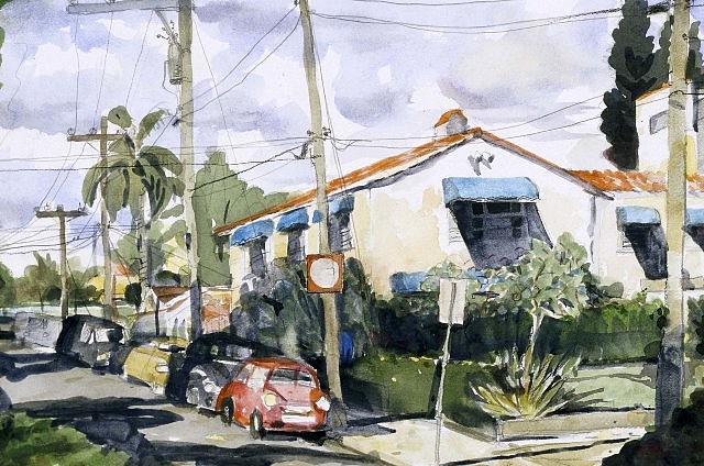 Selwyn Garraway
Street Scene, Florida, 2003
watercolor on paper, 15 x 20 in.