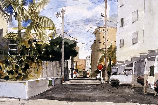 Selwyn Garraway
Alley, Florida, 2003
watercolor on paper, 15 x 20 in.