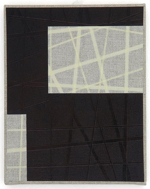Herbert Hinteregger
Untitled (Canglass), 2008
ball-pen ink, grounding and tape on canvas, 30 x 24 cm