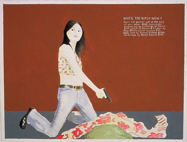 Carter Kustera
Who's the Bitch Now?, 2003
gouache and watercolor on paper, 22 x 30 in.
