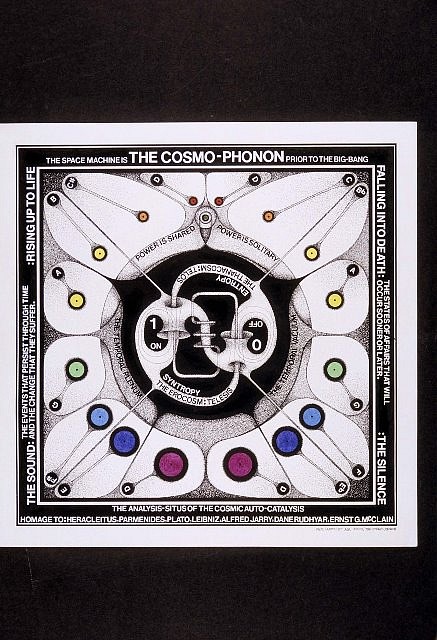 Paul Laffoley
The Cosmo - Phonon, 2003
ink on board with mixed media, 20 x 20 in.
