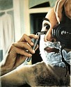 Laurent La Gamba, Self-Portrait with Razor and Camera
2000, acrylic on canvas