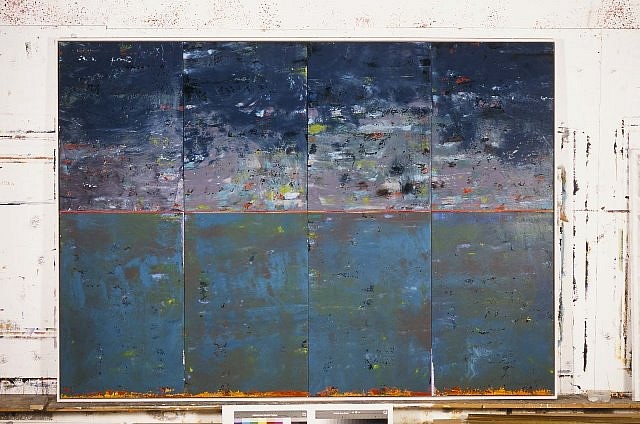 Bruno Leti
Blu-Yonder, 2004
oil on canvas, 178 x 246 cm
4 panels
