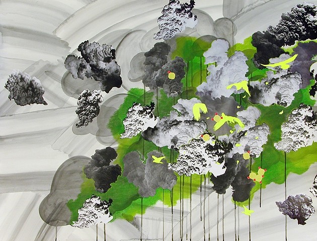 Andrea Loefke
Untitled (Weather Series), 2008
mixed media on paper, 46 x 35 in.