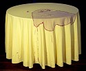 Nava Lubelski, Clumsy
2007, hand-stitching on wine-stained tablecloth