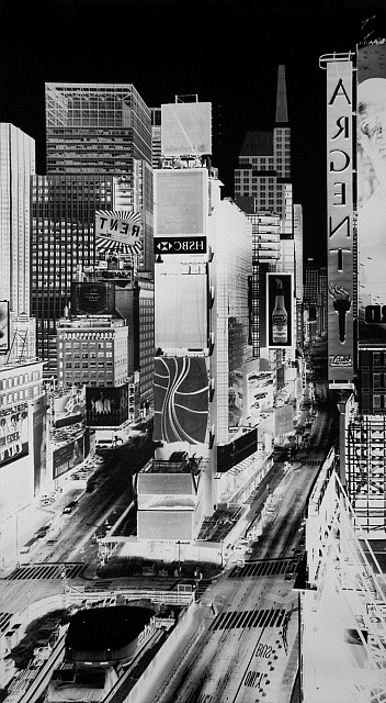 Vera Lutter
Times Square V, New York: July 31, 2007, 2007
silver gelatin print, 100 3/4 x 56 in.