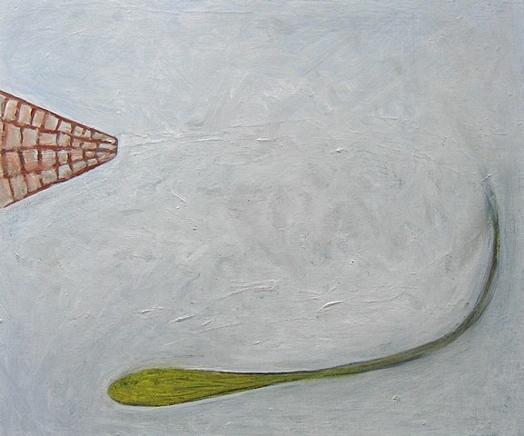 Bonnie Melton
Fenced, 2008
oil on wood, 8 x 12 in.