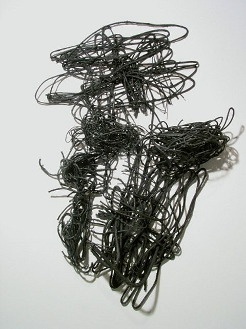 Creighton Michael
Rhapsody Wall Vertical 208, 2008
graphite and paper coated rope, 50 x 39 x 9 in.
6 drawing episodes