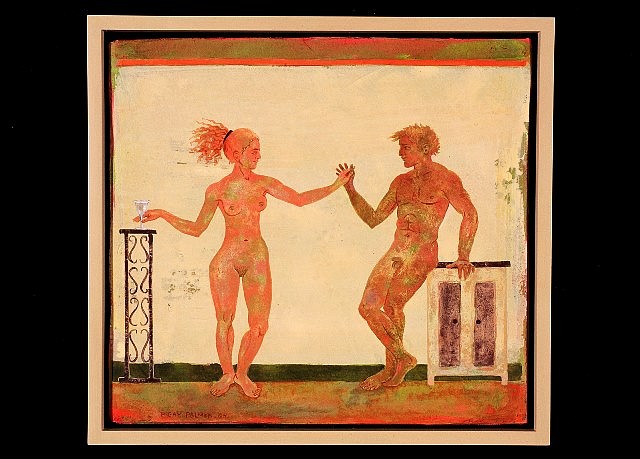 Phyllis Palmer
The First Touch, 2004
fresco and secco on plaster, 15 x 16 in.