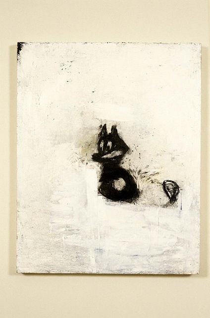 Joyce Pensato
Felix on the Run No. 5, 2002
charcoal, pastel, acrylic on wood, 40 x 32 in.