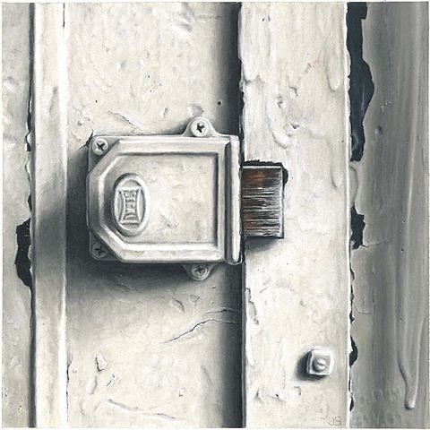 Jaye Schlesinger
Lock--White Door Series No. 4, 2007
pastel, 8 x 8 in.