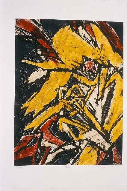 Diane Thodos
Chaos, 2004
etching with monoprint, 15 3/4 x 12 in.