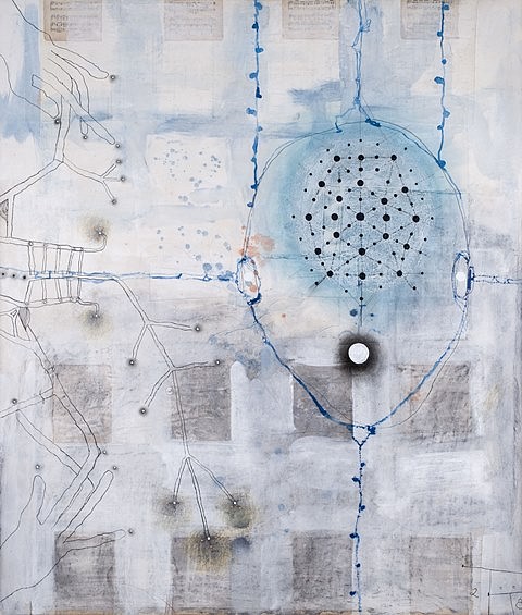 Terry Thompson
Equation, 2008
mixed media on paper and canvas, 140 x 120 cm