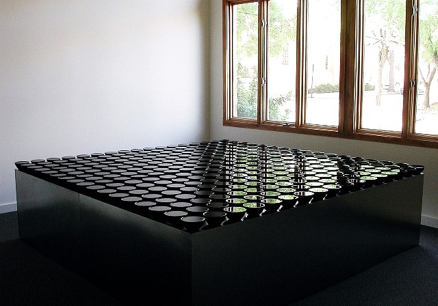 Eric Tillinghast
Water Series #54, 2002
water, glass, steel, 23 x 96 x 96 in.