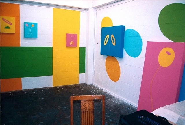 Elisa Vladilo
Untitled (Open Studio in London), 2000
acrylic on canvas and wall, dimensions variable
