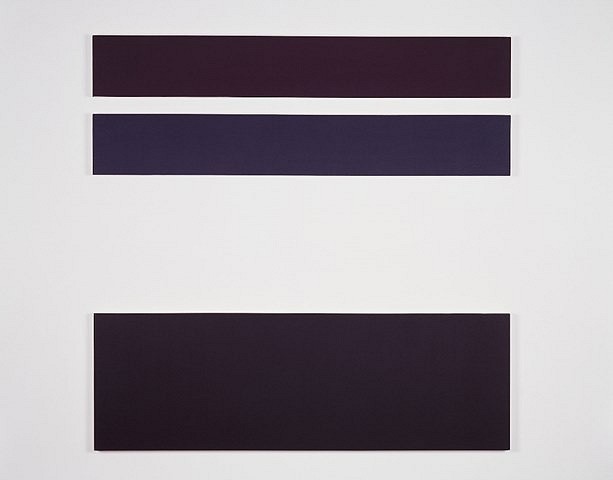 Perry Araeipour
#34, 1990
acrylic on raw canvas on panel, 72" x 72" three panels: 10 1/2" x 72",  10 1/2" x 72",  24" x 72"