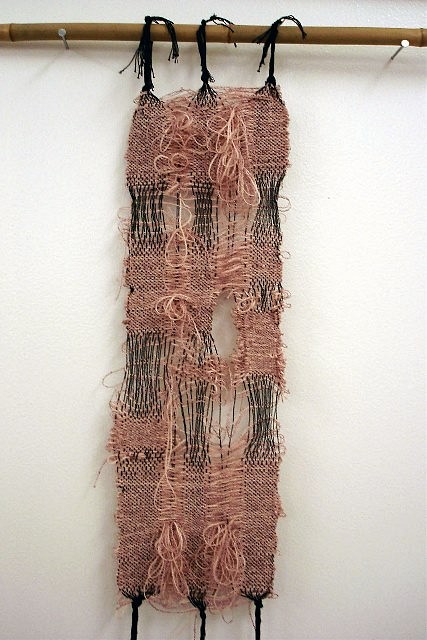 Cynthia Alberto
Brunnbauer Bliss, 2008
yarn, nylon threads, woven on floor loom, 6 x 28 in.