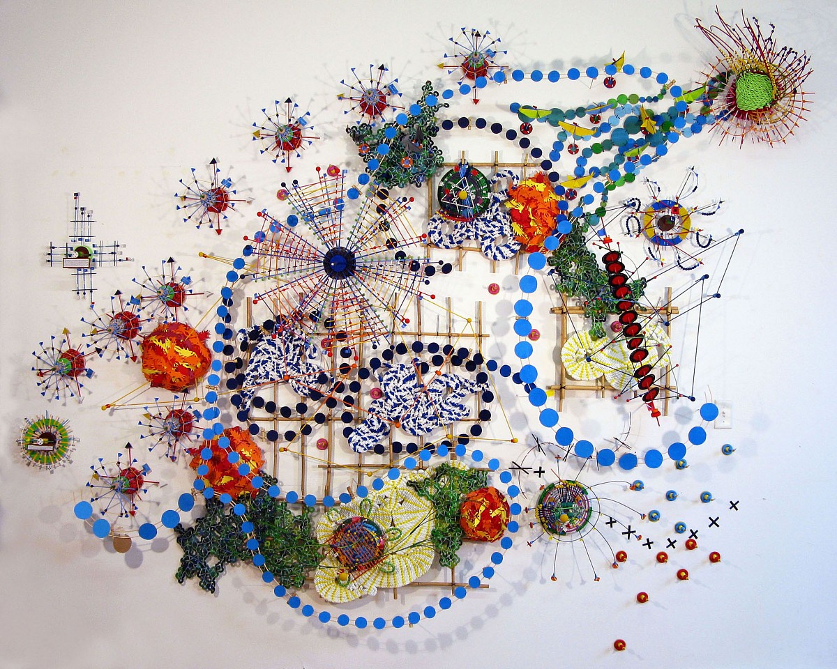 Nathalie Miebach
Changing Waters - Gulf of Maine, 2011
mixed media, data, 20' x 10' x 1'