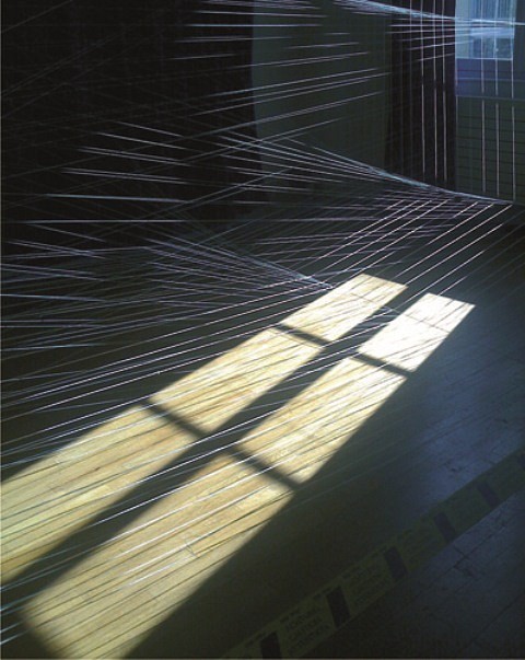 Sean McGinnis
Untitled, 2008
string and cord, 40 x 16 x 16 in.
Installation at the Centre Culturel Andre Malraux, Paris