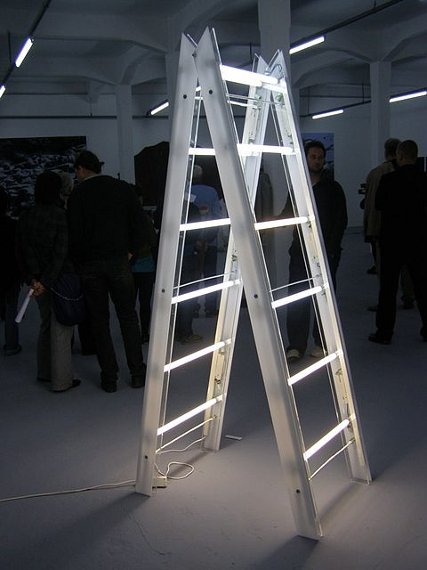 Nikola Razov
Spiritual Ladder, 2008
perplex, neon, metal, 78 1/4 x 31 3/16 x 31 3/16 in.