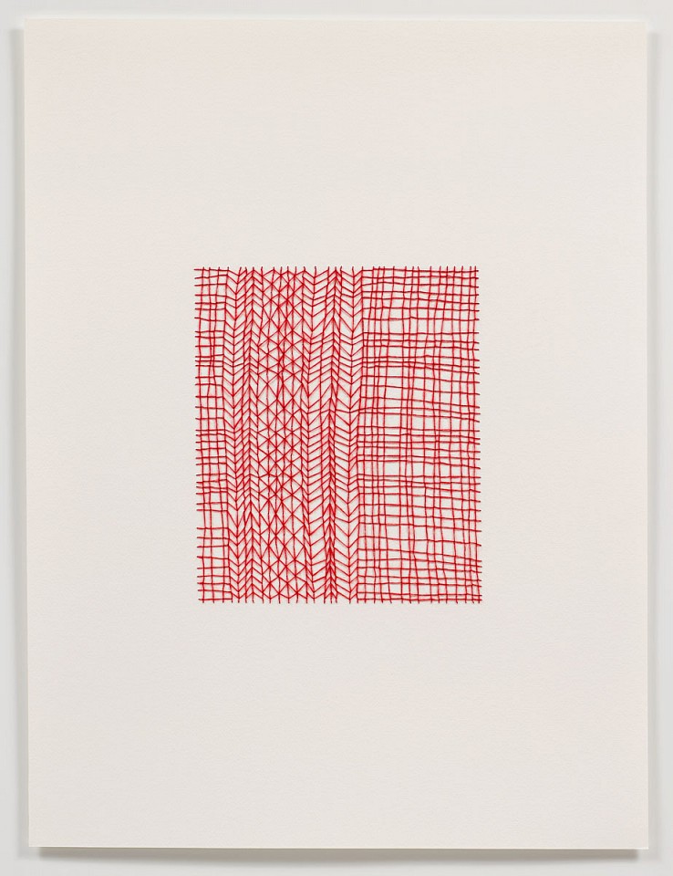 Emily Barletta
Untitled (Pattern 1), 2011
thread and paper, 24 x 18 in.
